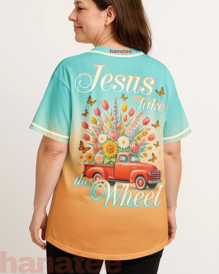 Jesus Take The Wheel All Over Print Jersey