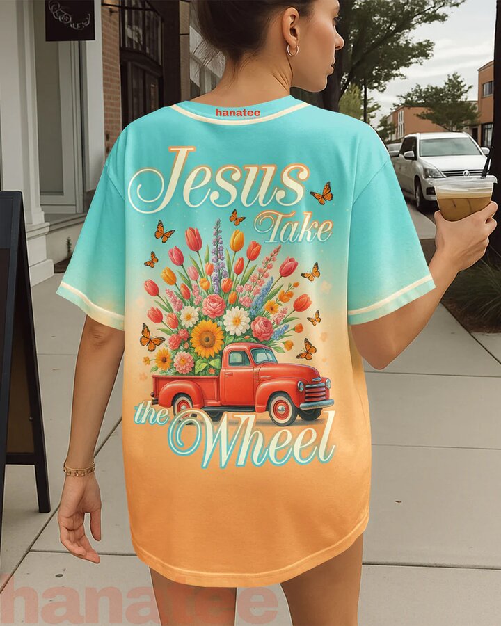 Jesus Take The Wheel All Over Print Jersey