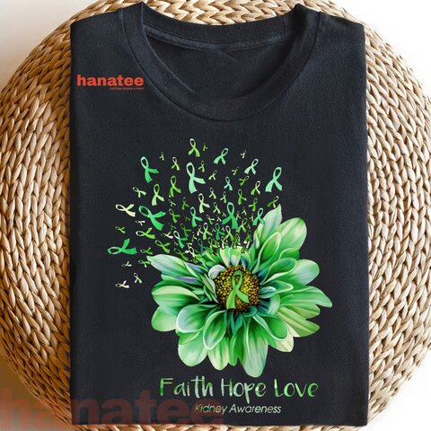 Green Flower Kidney Awareness
