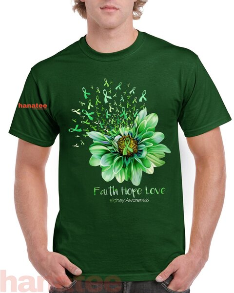 Green Flower Kidney Awareness