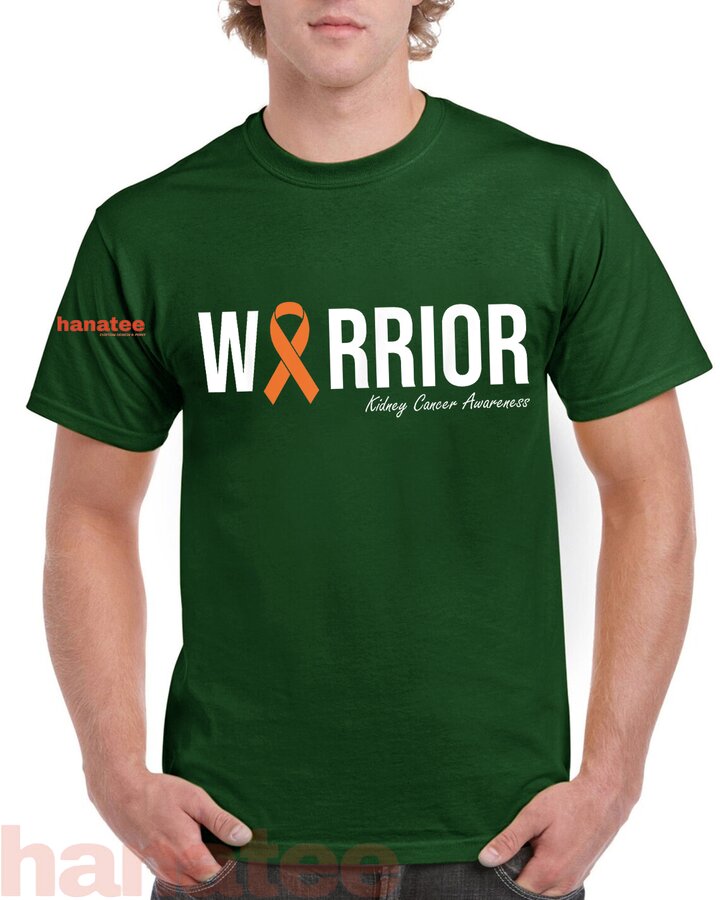 Kidney Cancer Awareness Orange Ribbon 