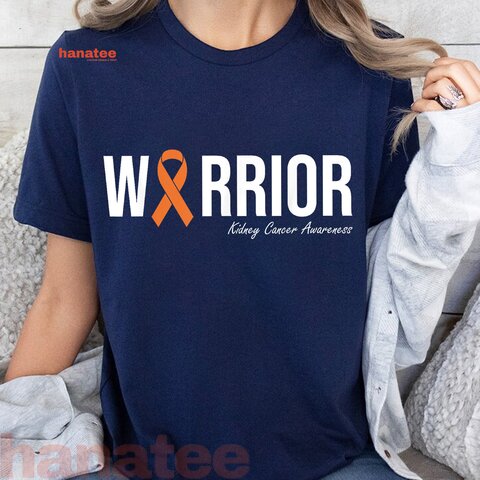 Kidney Cancer Awareness Orange Ribbon 