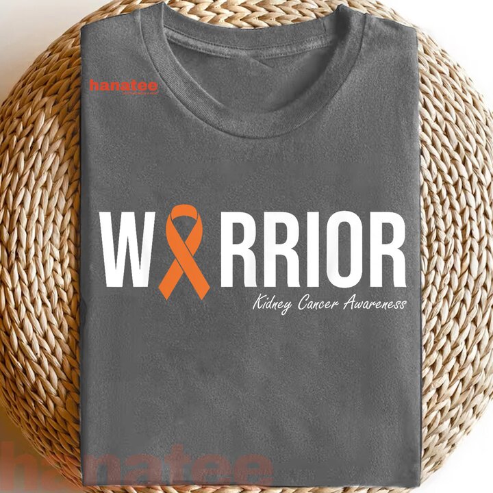 Kidney Cancer Awareness Orange Ribbon 