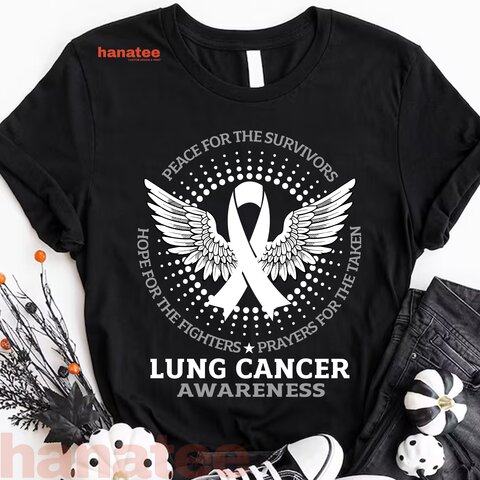 Lung Cancer Awareness White Wings