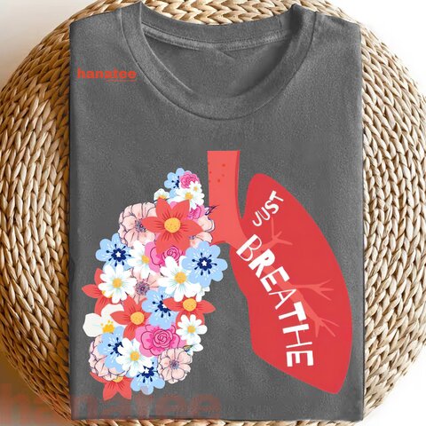 Just Breathe Red Flower