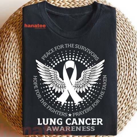 Lung Cancer Awareness White Wings