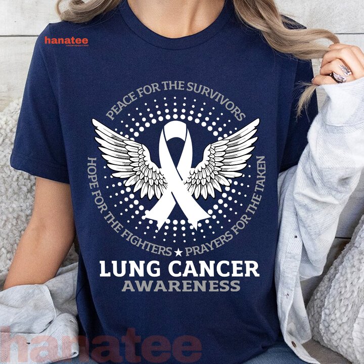 Lung Cancer Awareness White Wings