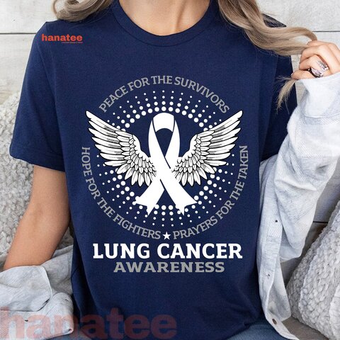 Lung Cancer Awareness White Wings