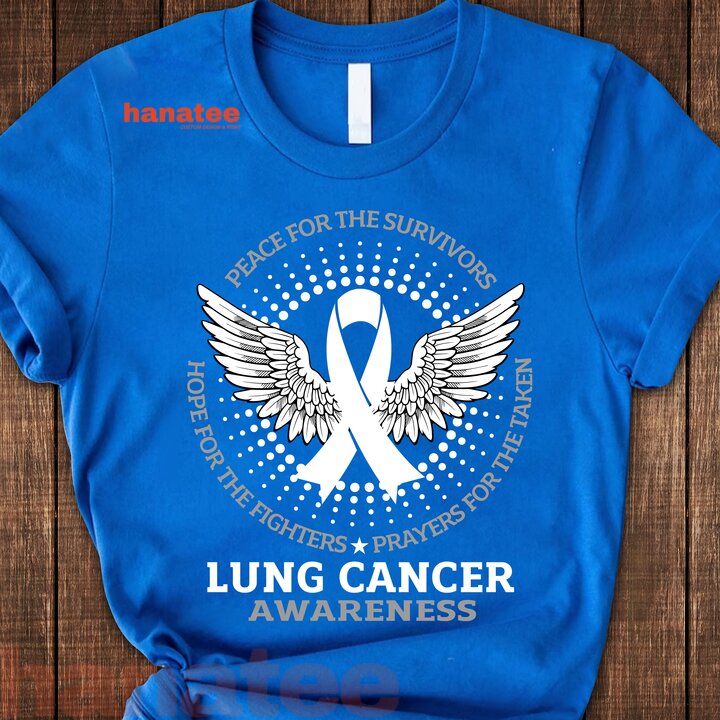 Lung Cancer Awareness White Wings