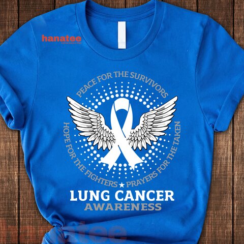 Lung Cancer Awareness White Wings