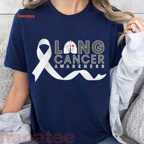 Lung Cancer Awareness White Ribbon
