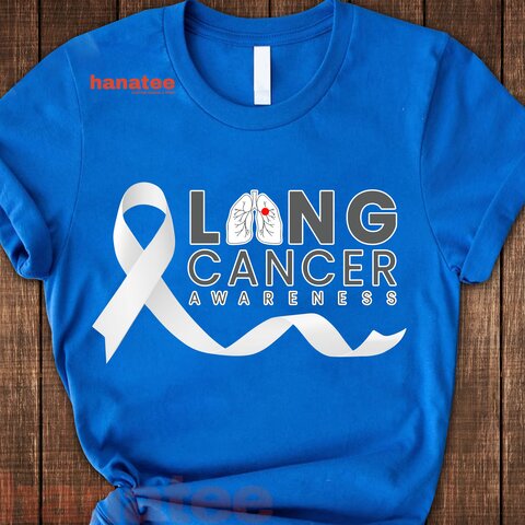 Lung Cancer Awareness White Ribbon