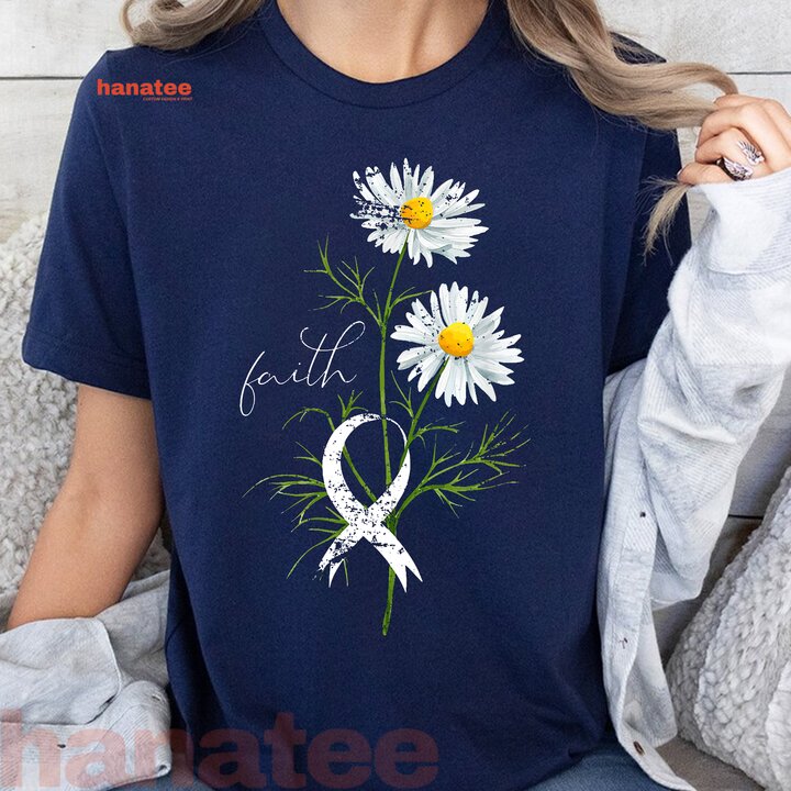White Daisy Lung Cancer Fight Support
