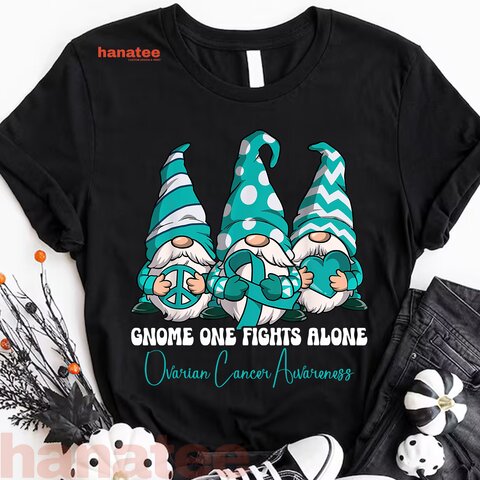 Gnome Ovarian Cancer Awareness