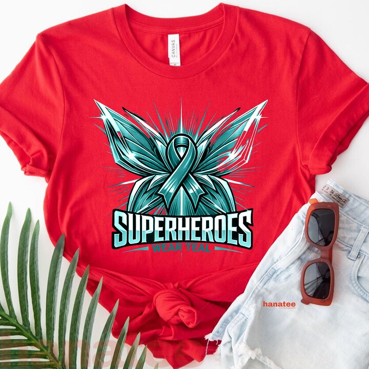 Superheroes Wear Teal