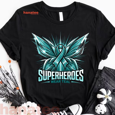 Superheroes Wear Teal