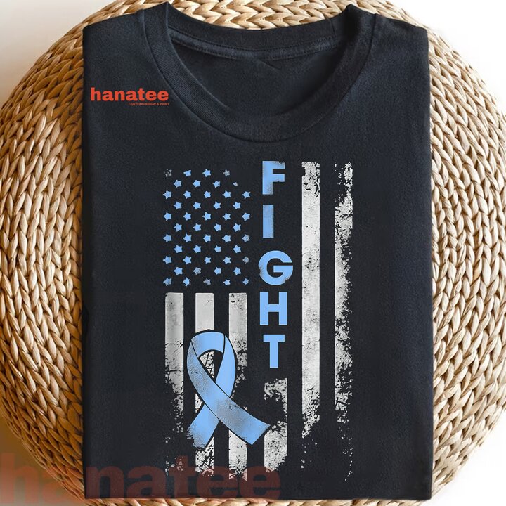 Prostate Cancer Awareness Shirt Fight American Flag