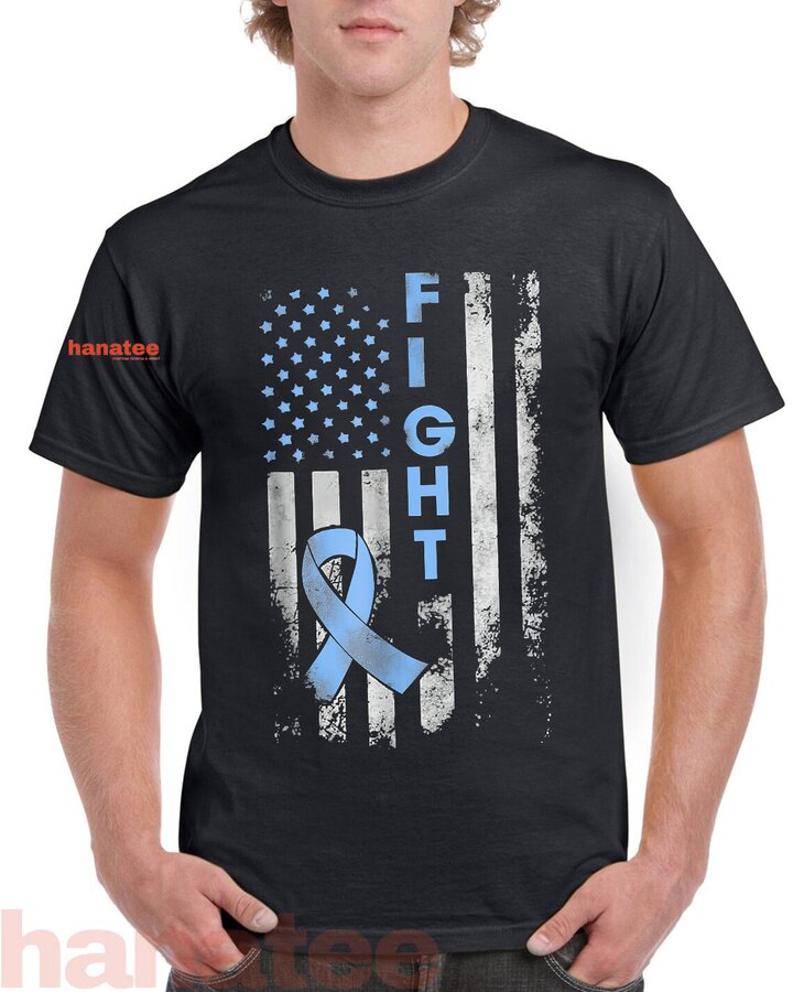 Prostate Cancer Awareness Shirt Fight American Flag