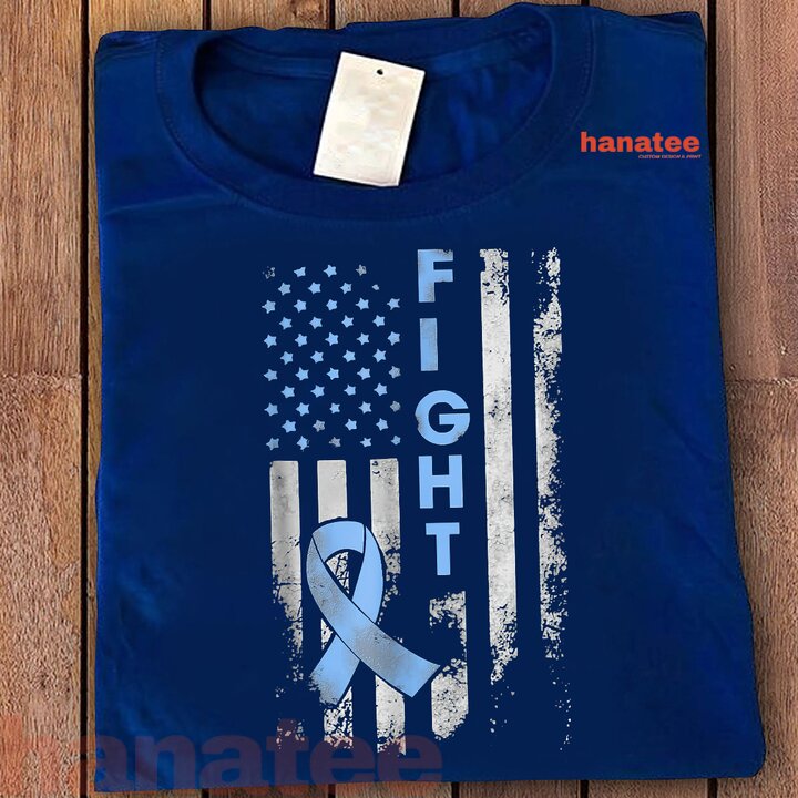 Prostate Cancer Awareness Shirt Fight American Flag