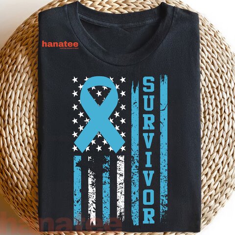 Prostate Cancer Survivor Bold Blue Ribbon