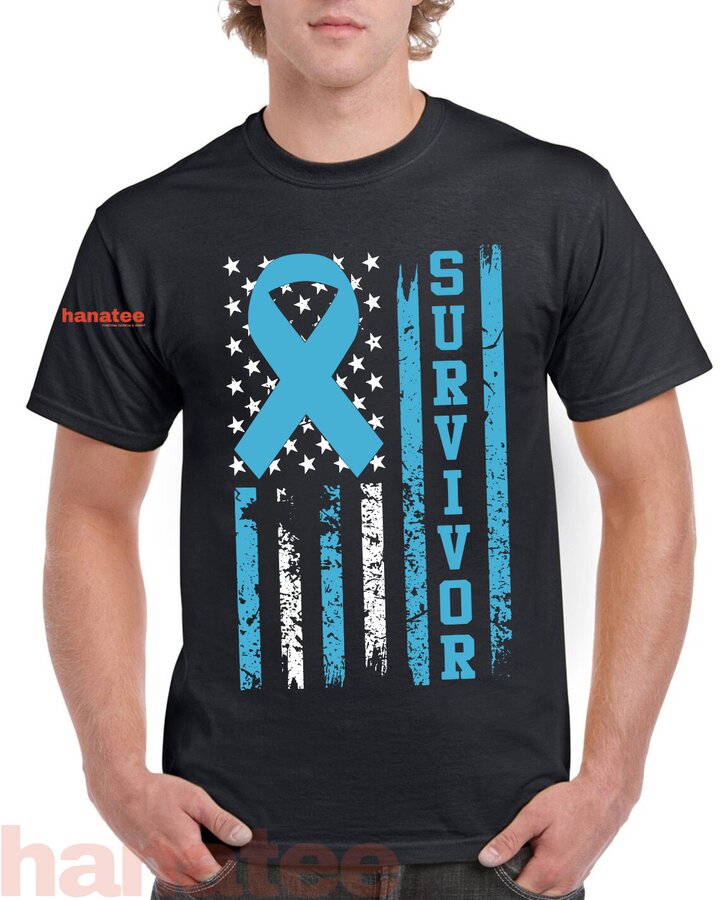 Prostate Cancer Survivor Bold Blue Ribbon