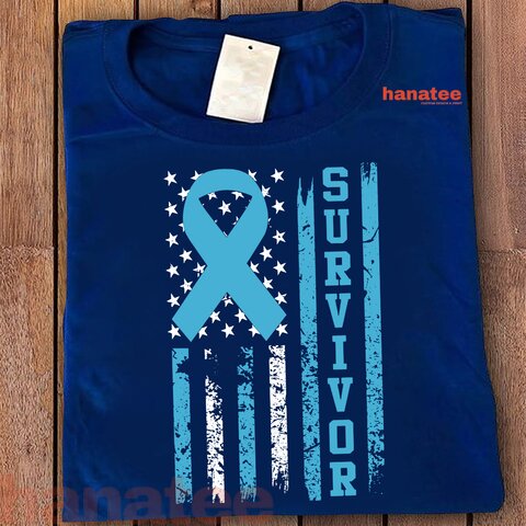 Prostate Cancer Survivor Bold Blue Ribbon
