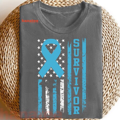 Prostate Cancer Survivor Bold Blue Ribbon