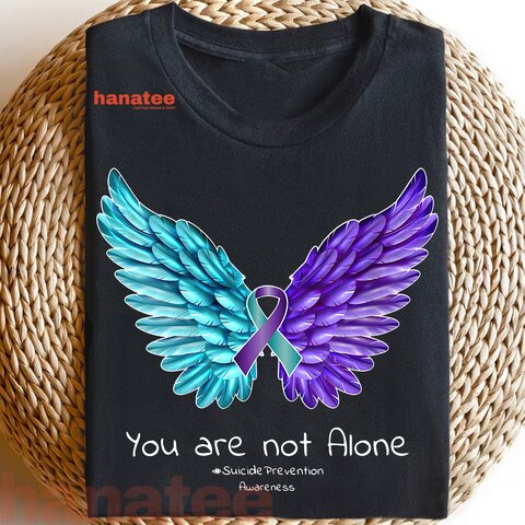 Suicide Prevention Wings And Ribbon