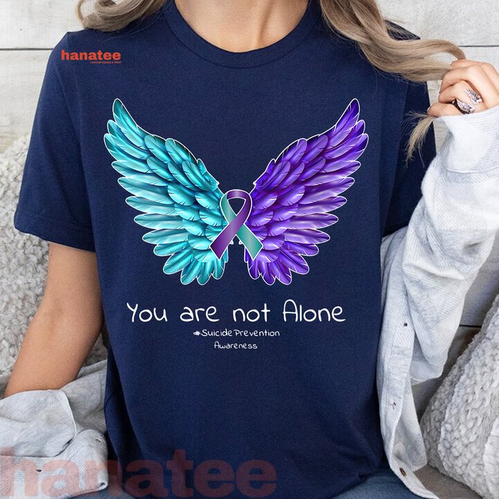 Suicide Prevention Wings And Ribbon