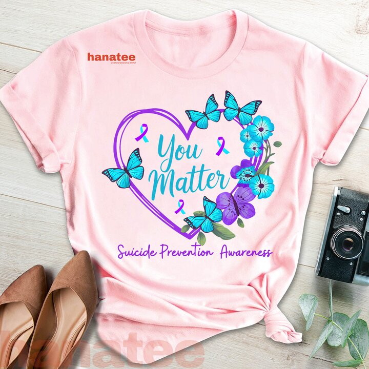 You Matters Suicide Prevention Teal Purple Ribbons