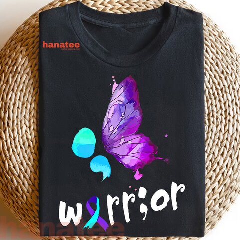 Butterfly Lover Warrior Semicolon Suicide Prevention