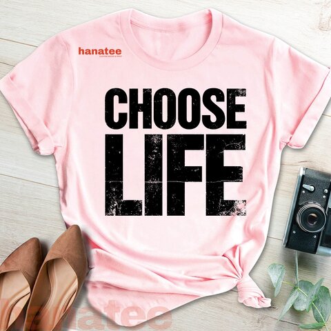 Vintage 80s Choose Life Distressed