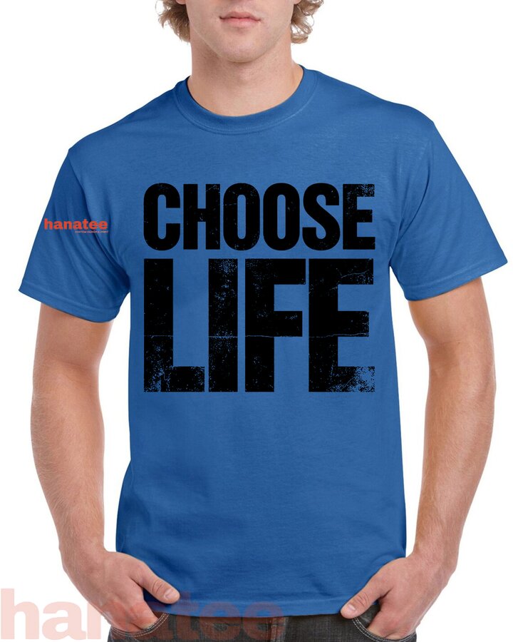 Vintage 80s Choose Life Distressed