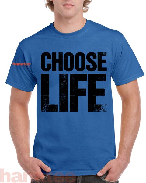 Vintage 80s Choose Life Distressed