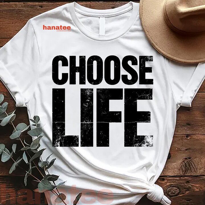Vintage 80s Choose Life Distressed