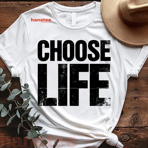 Vintage 80s Choose Life Distressed