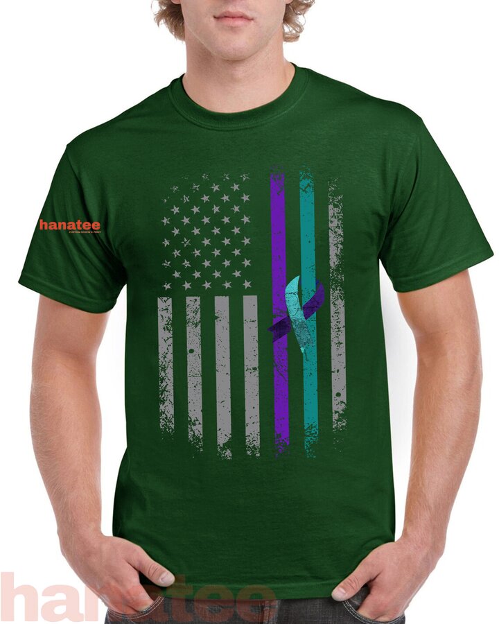 Vintage American Flag Suicide Prevention Awareness