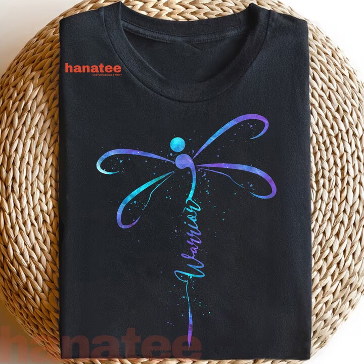 Warrior Dragonfly Semicolon Suicide Prevention Awareness