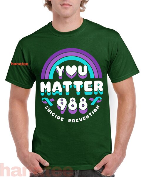 You Matter 988 Suicide Prevention Awareness Rainbow