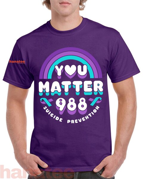 You Matter 988 Suicide Prevention Awareness Rainbow