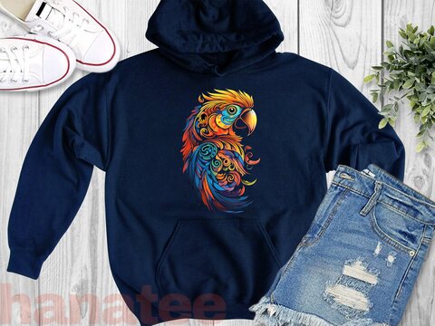 Parrot Bird Tribal Art Bohemian 