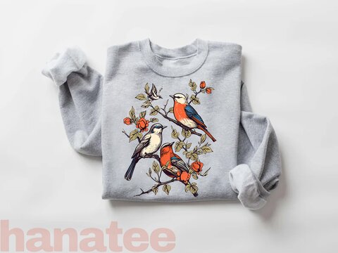Birds On A Tree Branch 2