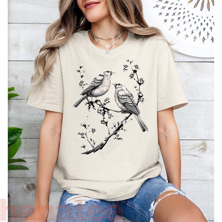 Birds On A Tree Branch 3