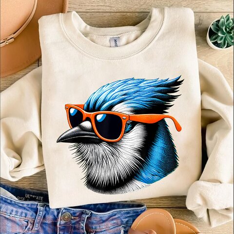 Bird Wearing Sunglasses 