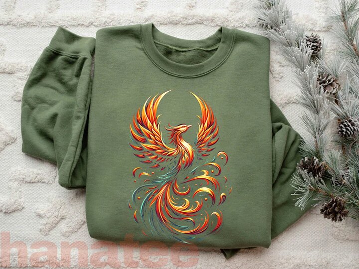Fiery Phoenix Art Mythical Bird 