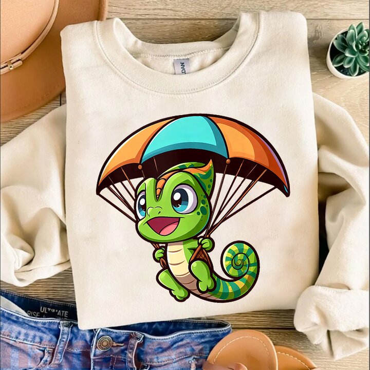 Veiled Chameleon Skydiving Reptile