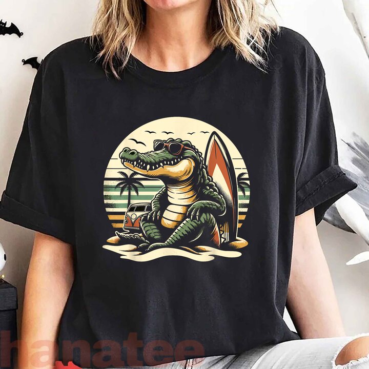 Vintage Crocodile Beach Vacation  