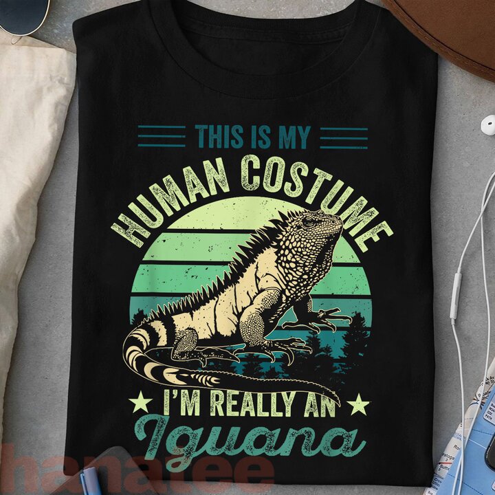Retro I'm Really An Iguana Reptile Vintage  