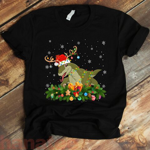 Reindeer Santa Hat Komodo Dragon Christmas  