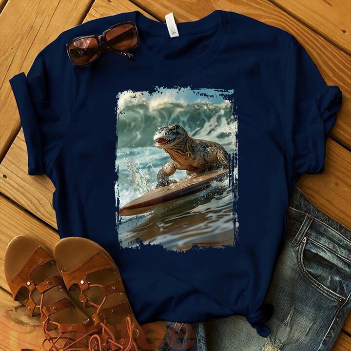 Komodo Dragon Surfing